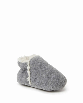 Dearfoams Kid's Baby Emerson Felted Closed Back Slipper Bridge Path