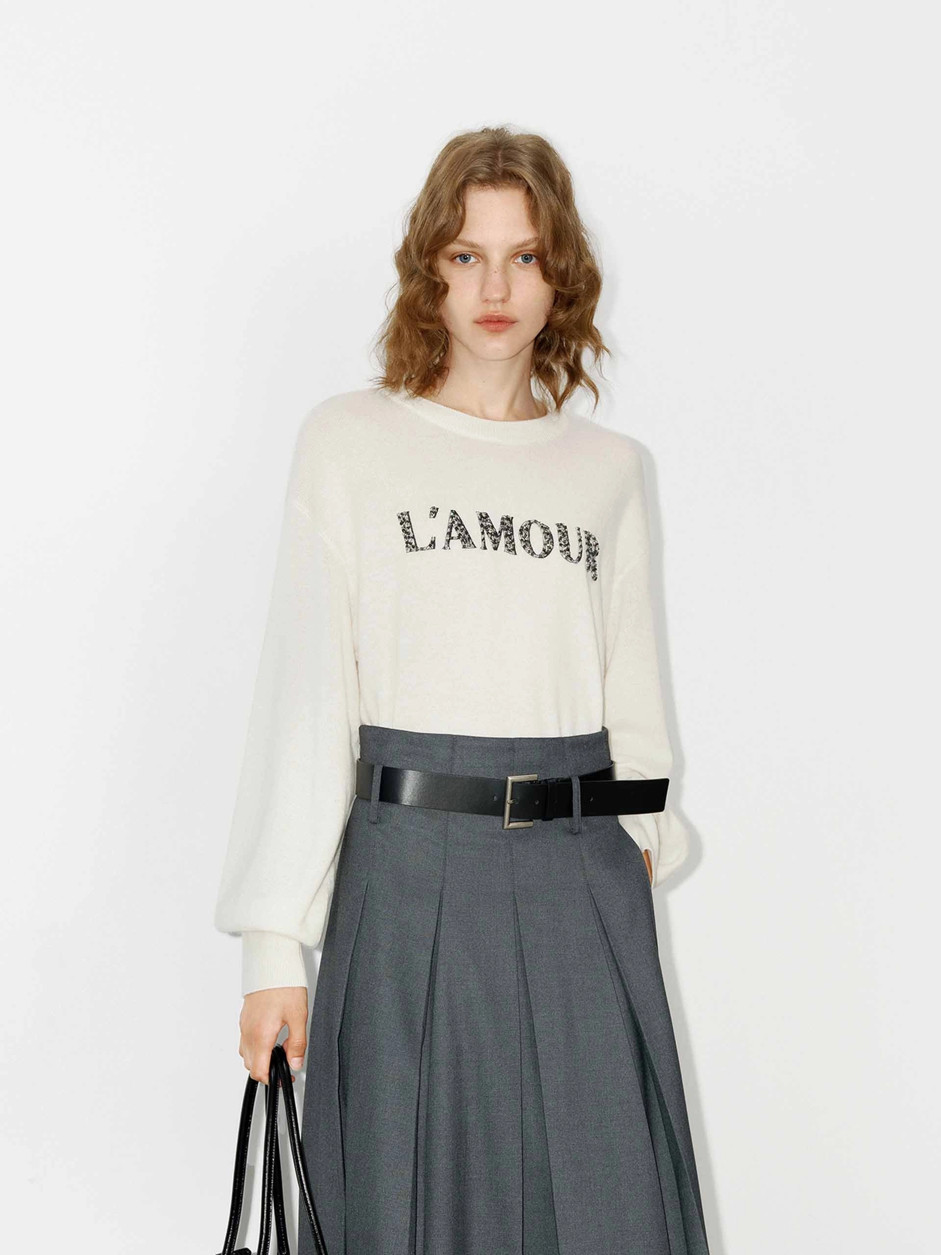 Breathable Design Wear Front Letter Loose Top