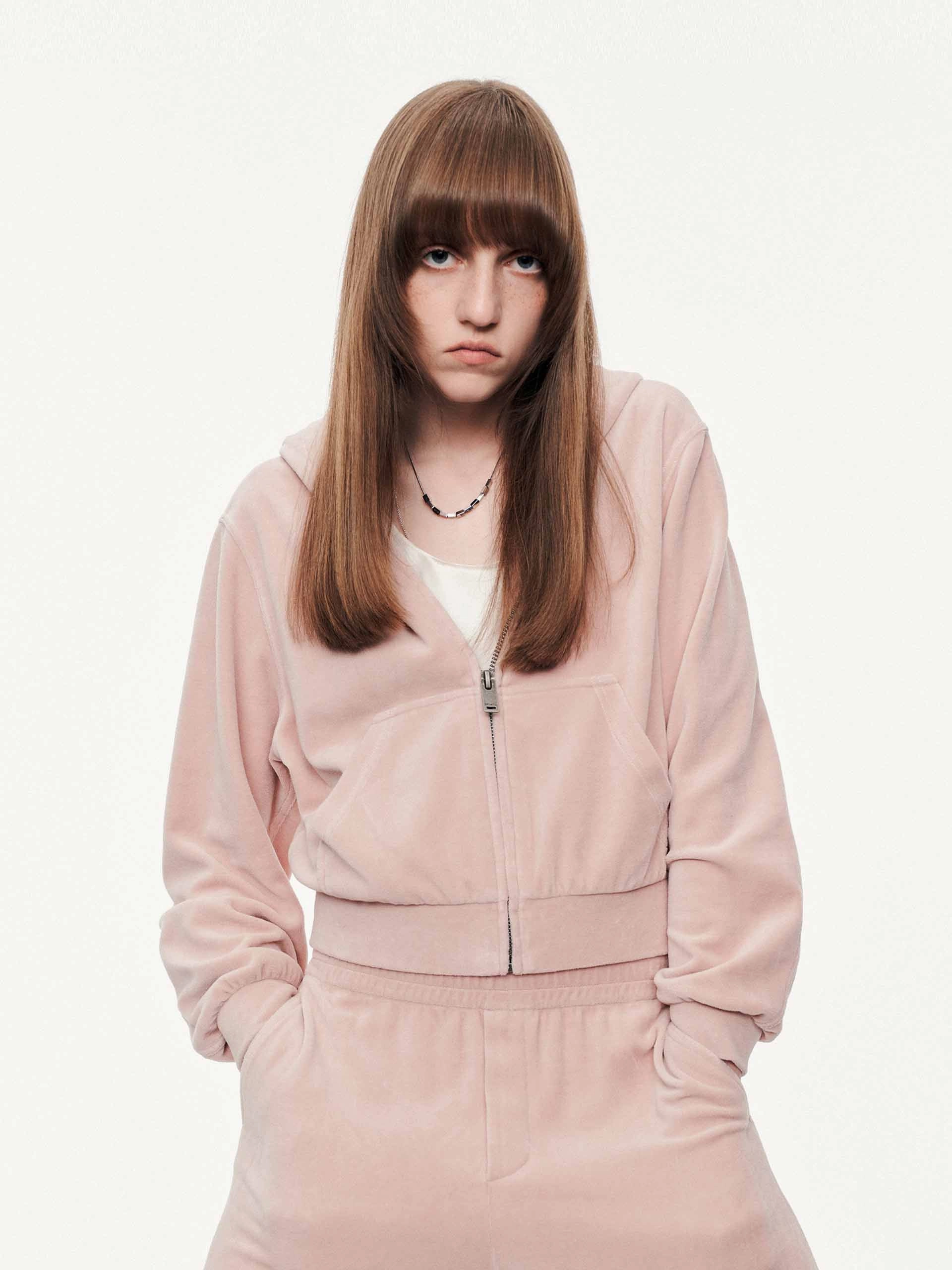 Cropped Hooded Jacket Refined Casual