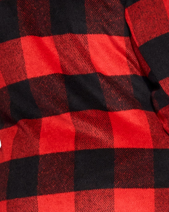 Plaid Faux Wool Jacket | Black / Red Attention Relax Shell