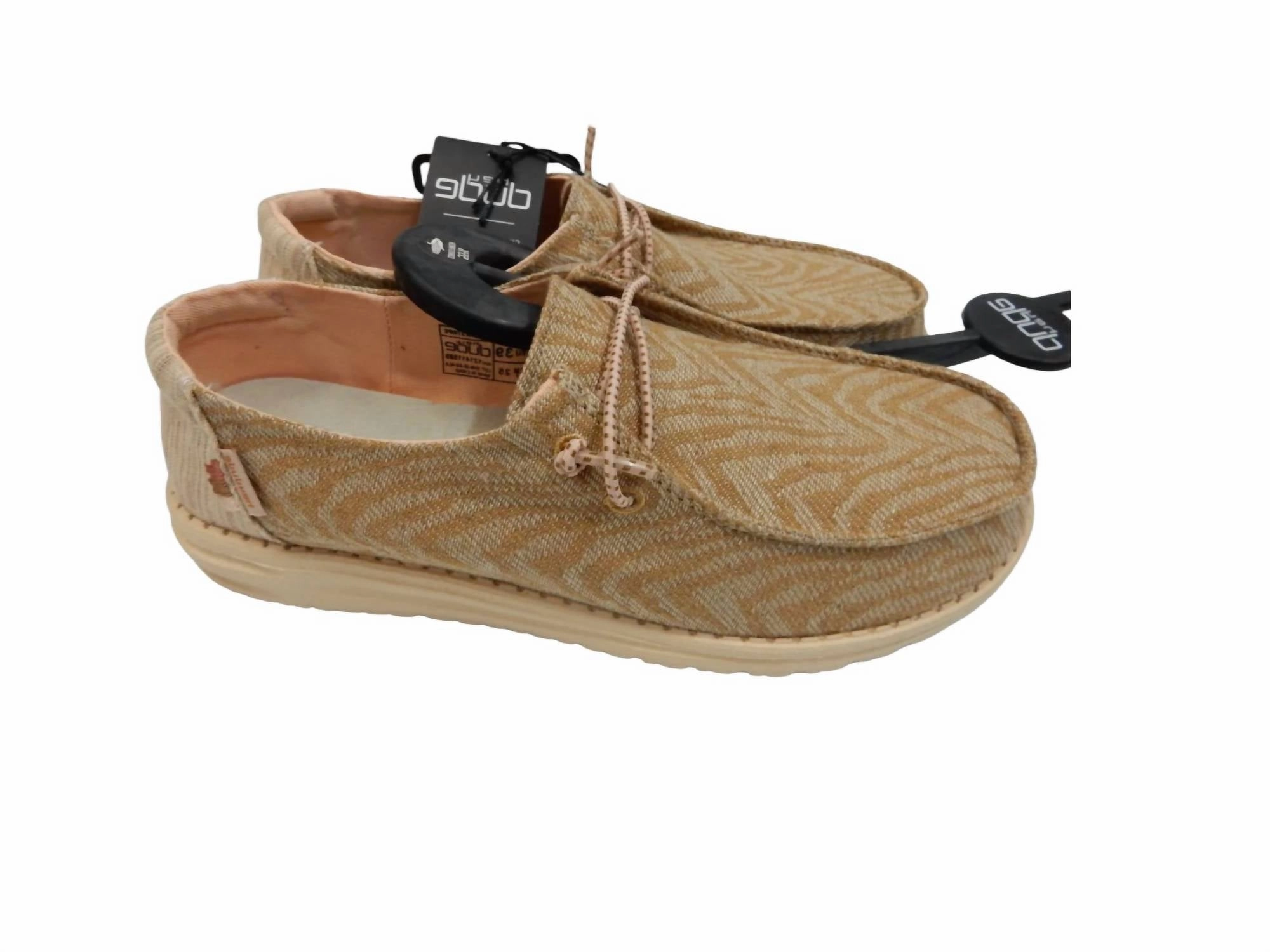 Flexible Chassis Girl's Wendy Youth Woven Shoes In Zebra Terra Stripe