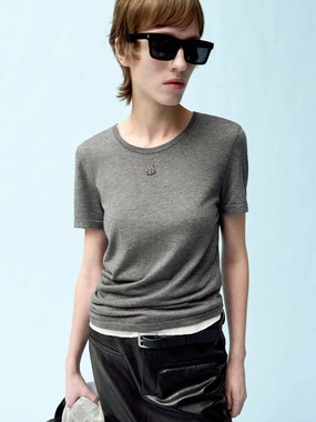 Asymmetric Hem Soft Top Fashion Layers