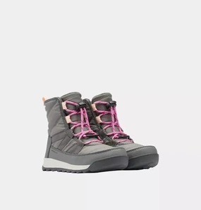 Long-Distance Walk Sorel Whitney II 1921401-053 Kids Gray Waterproof Insulated Winter Boot VER129