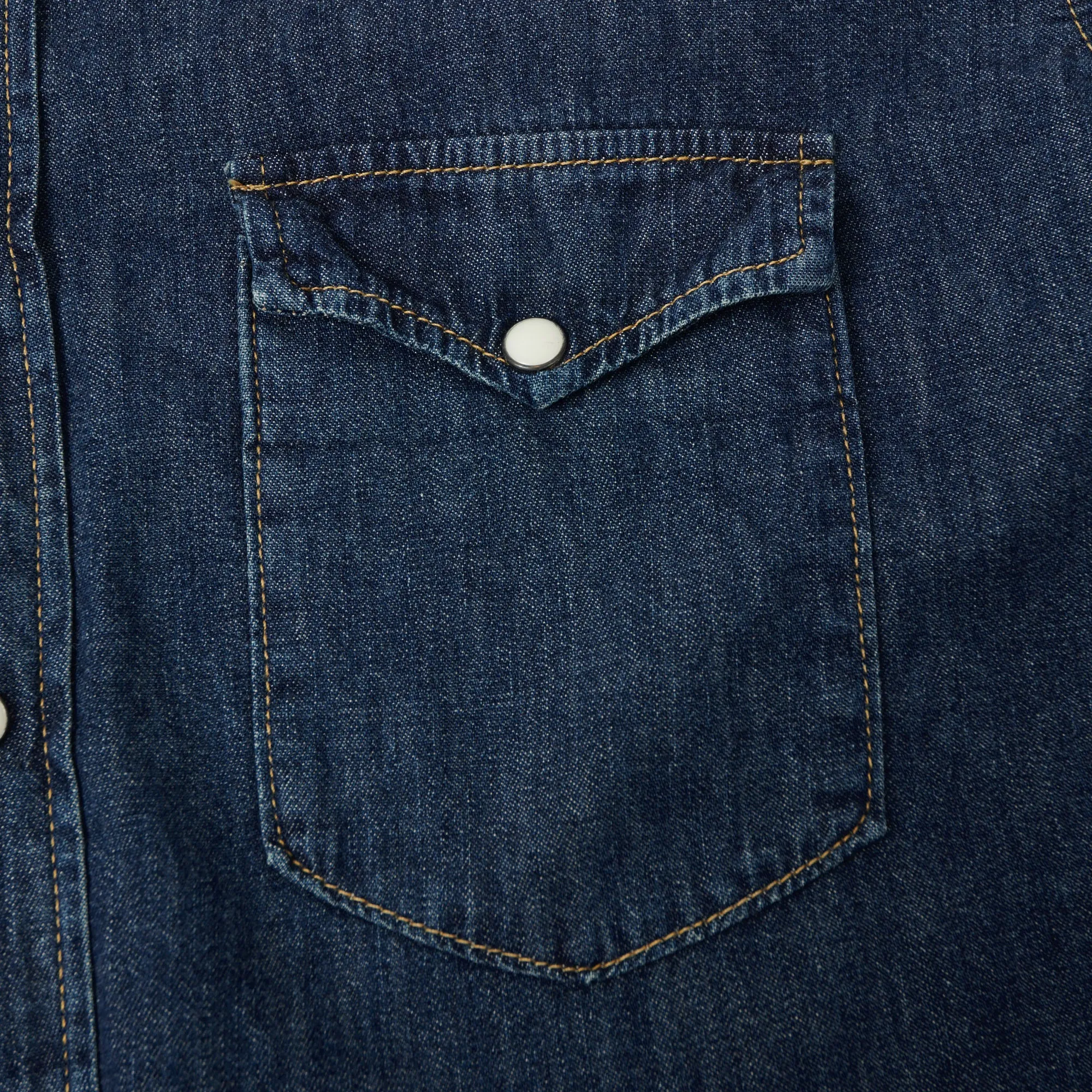 Unisex Choice Spellbound 6oz Denim Western Shirt - Dark Wash