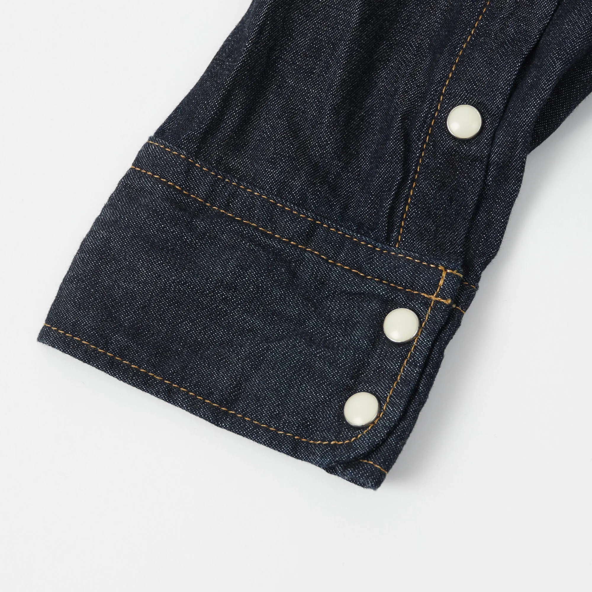 Easy Fit Spellbound 6oz Denim Western Shirt - Rinsed