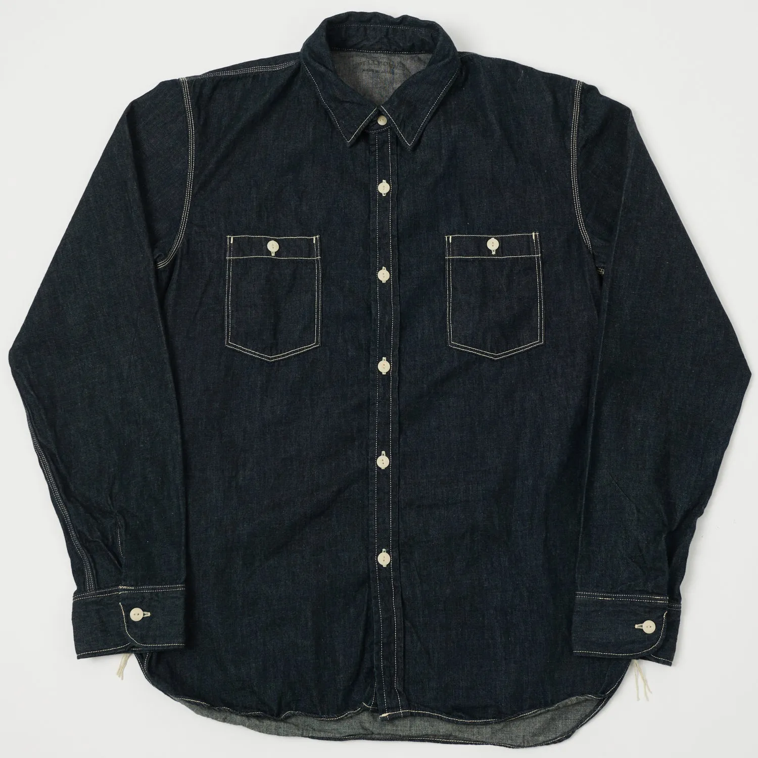 Breathable Layer No Slip Shoulder Grip Spellbound Denim Work Shirt - Indigo