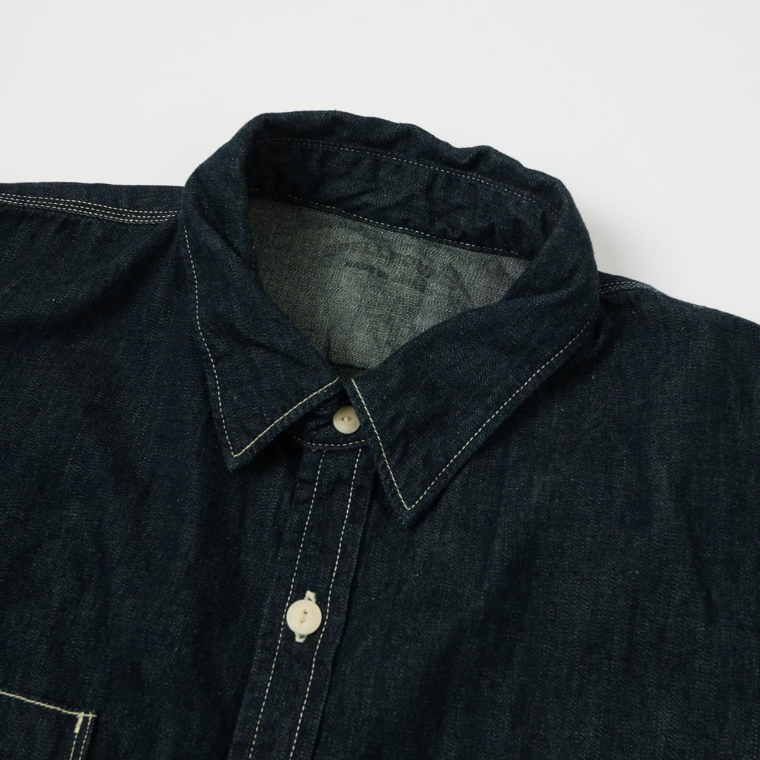 Fashion Statement Spellbound Denim Work Shirt - Indigo