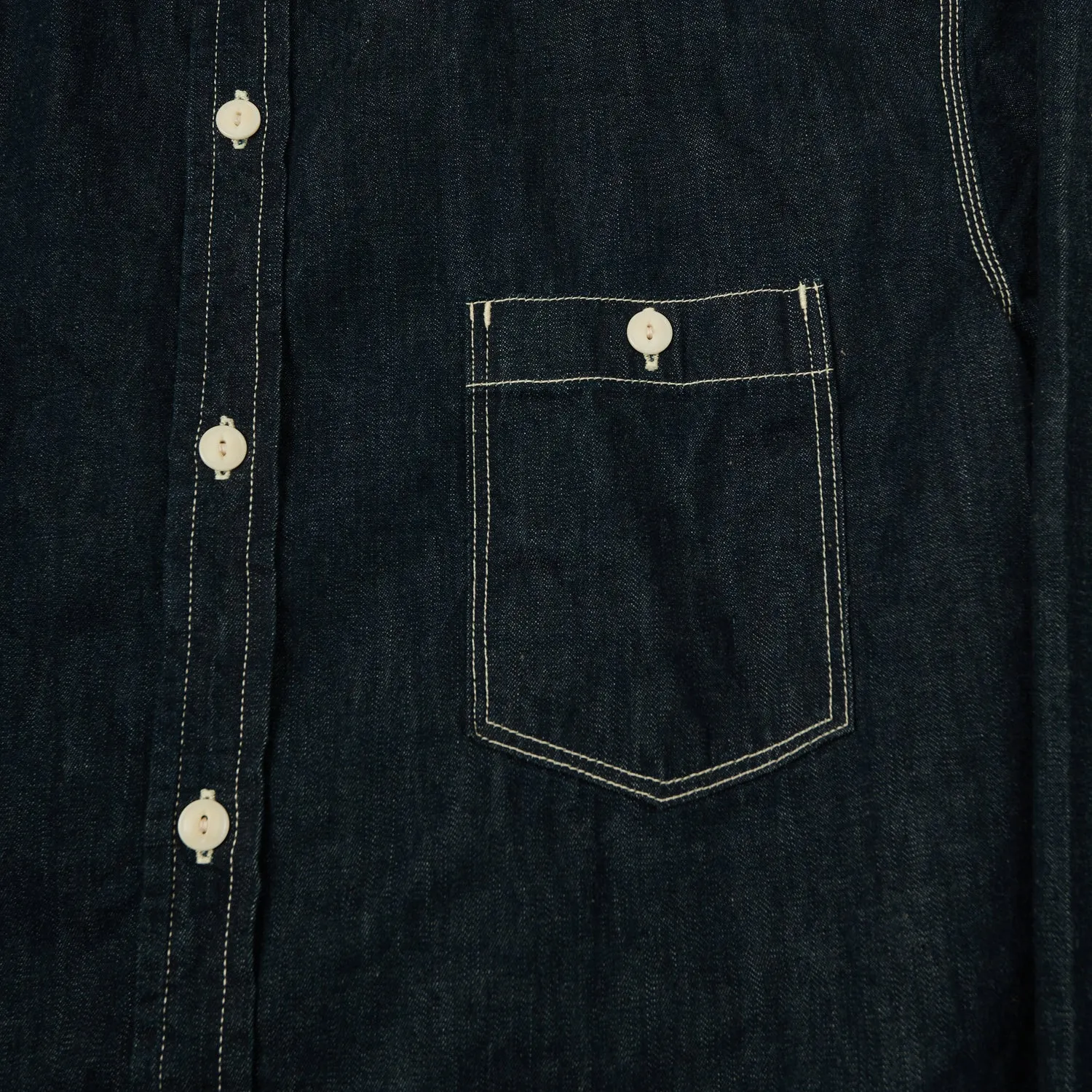 Spellbound Denim Work Shirt - Indigo Seasonal Wear Street Comfort