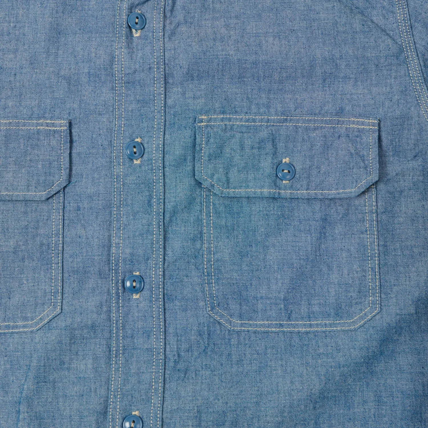 Spellbound Twin Pocket Chambray Shirt - Blue Neutral Shade Everyday Layer