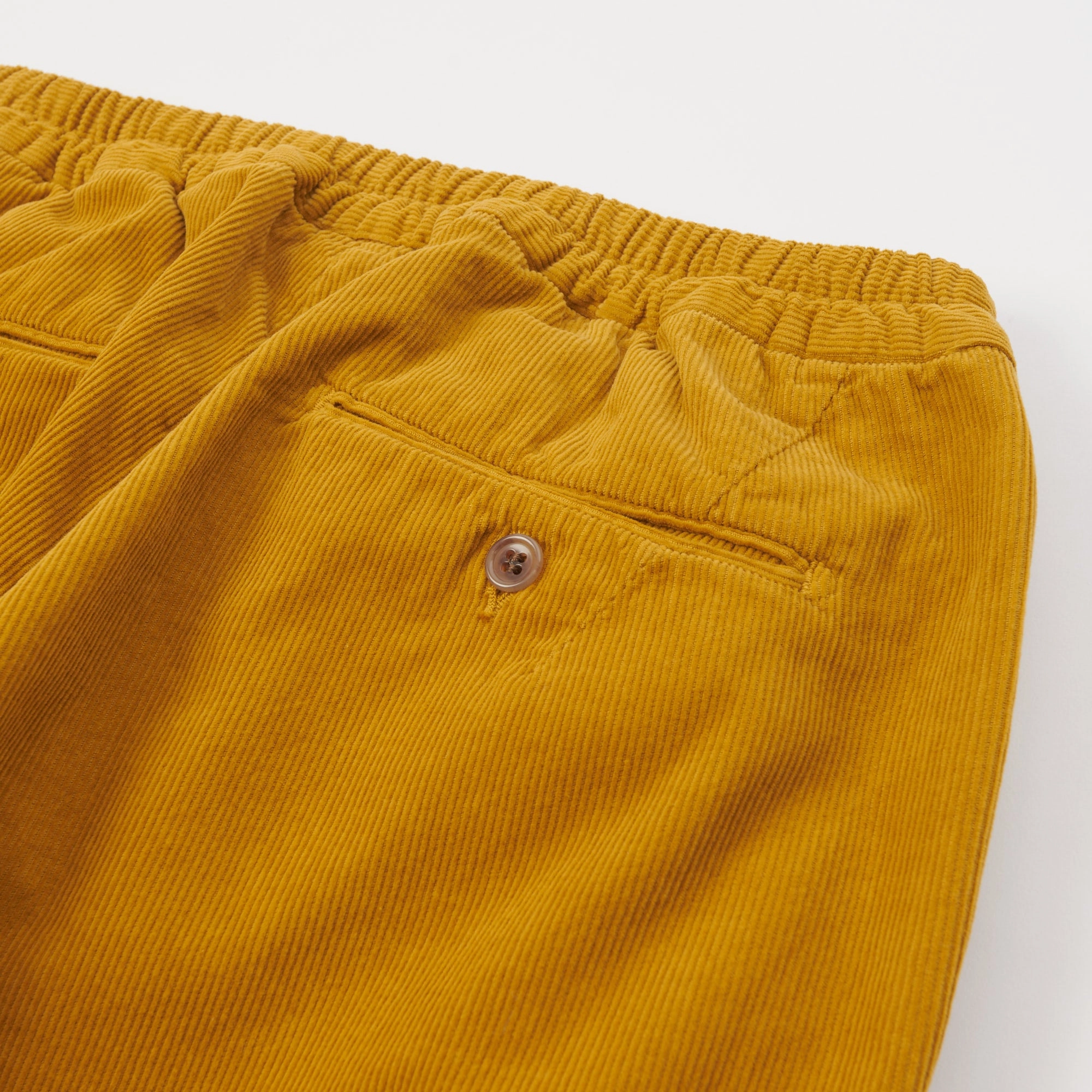 Smooth Fit Lining Sleek Look Spellbound Corduroy Wide Tapered Trouser - Mustard