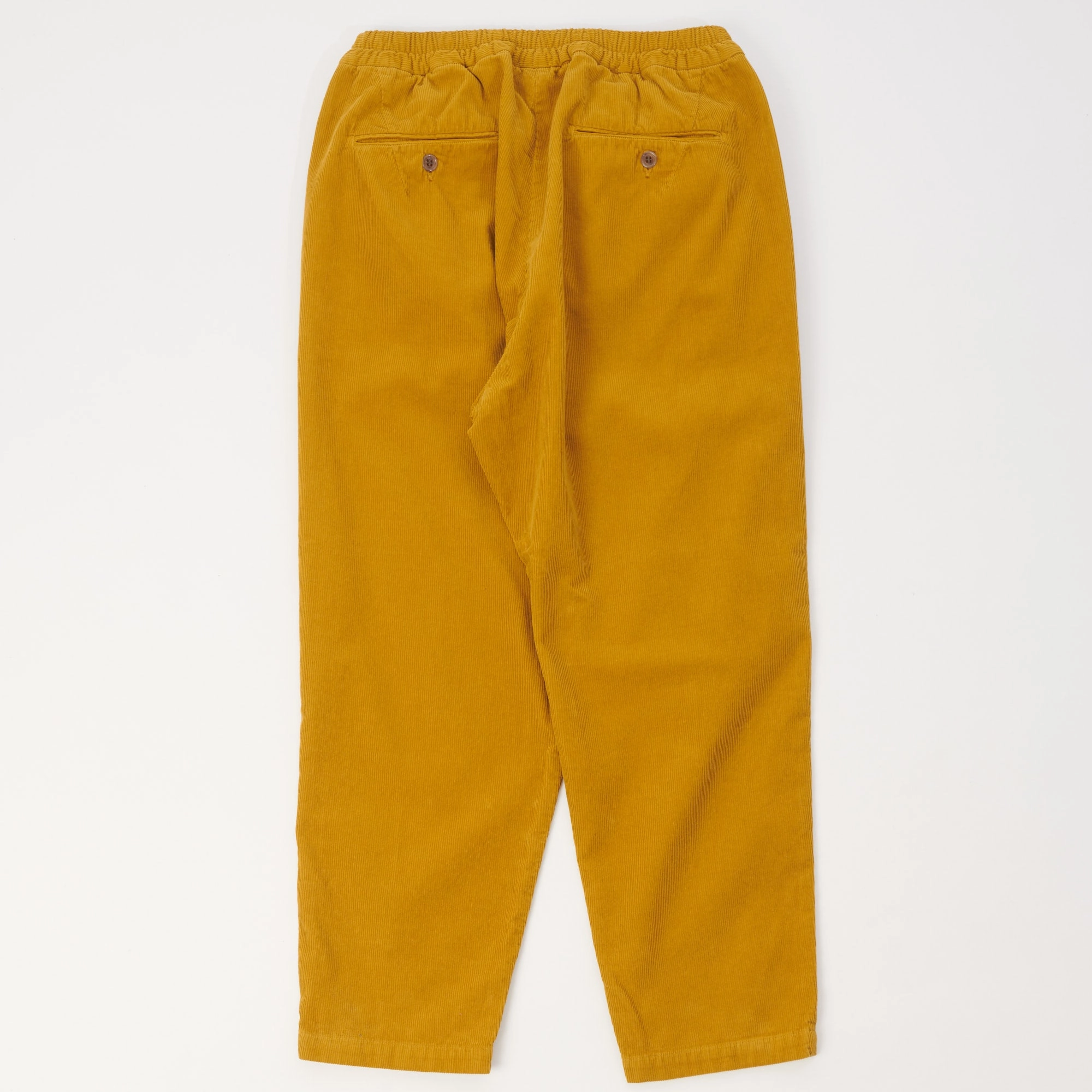 Moisture Wicking Technology Sporty Stretch Fit Spellbound Corduroy Wide Tapered Trouser - Mustard