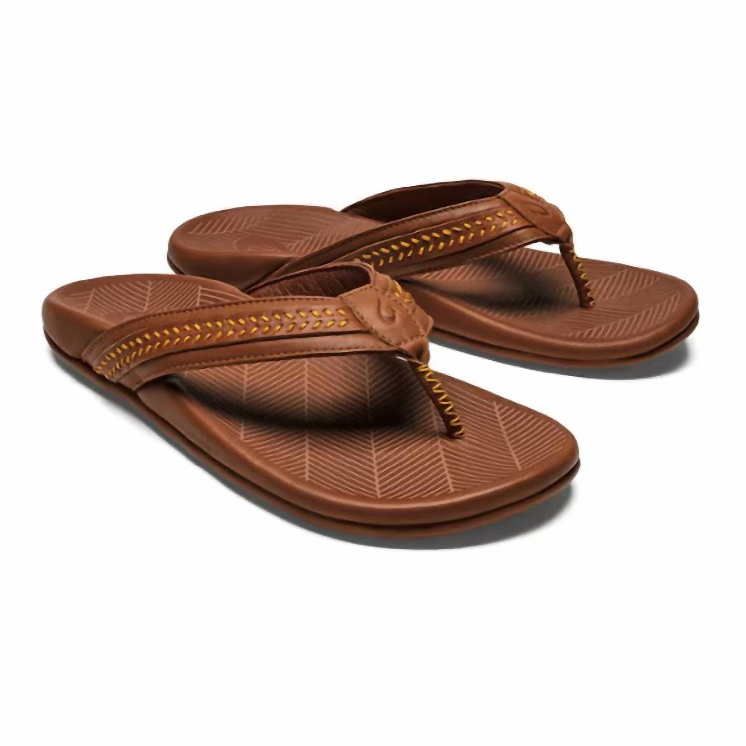 Men's Aho Flip Flops In Fox Mesh Upper