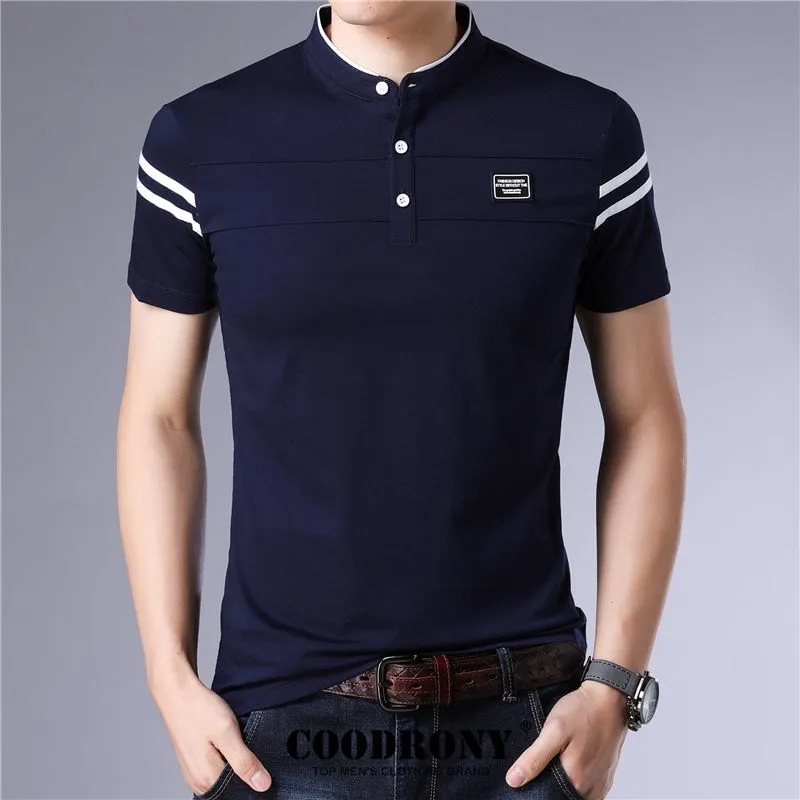 West Louis? Brand Summer Short Sleeve Cotton T Shirt Sweat Absorbing Breathable Material