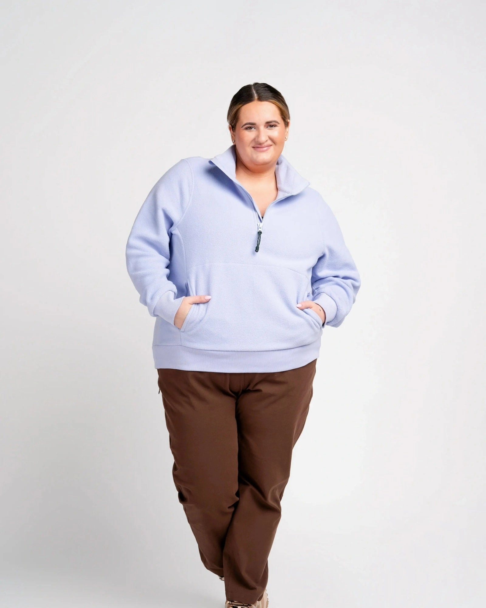 Alarm Storm Layer go explore essential fleece | lavender