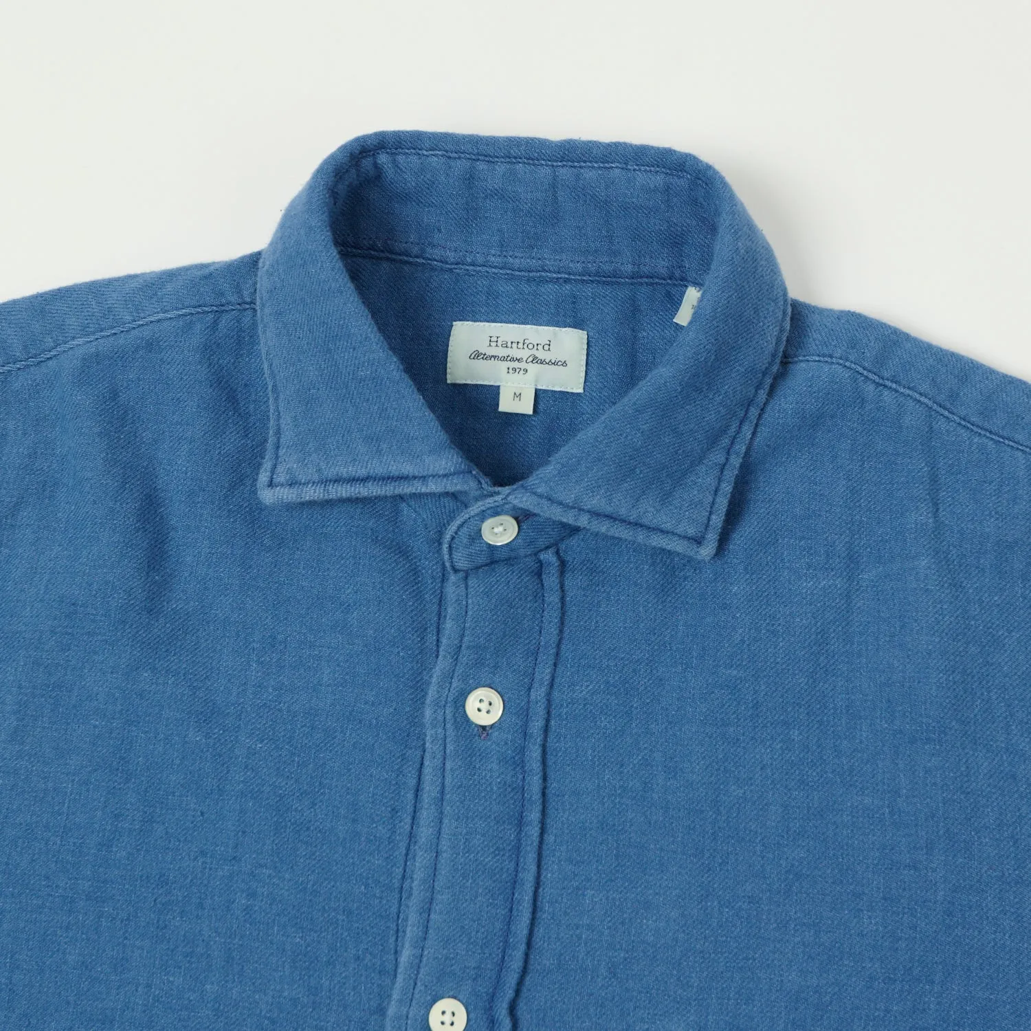 Casual Option High-End Fabric Hartford Paul Shirt - Light Indigo