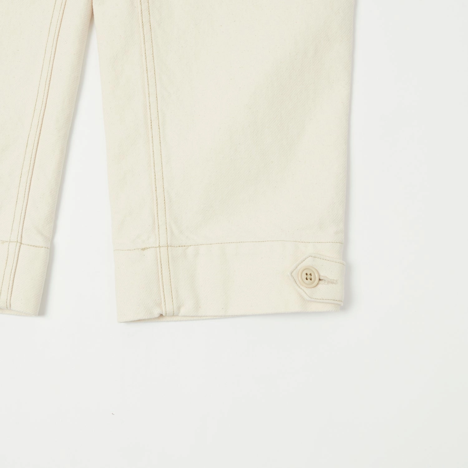 Freewheelers & Co Aviators Trouser - Yarn-Dyed Raw White Timeless Fit