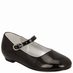 Walk Balance Nina Lil Seeley Flat Girls US 9.5 Black Patent Leather Mary Jane Shoes KHD422