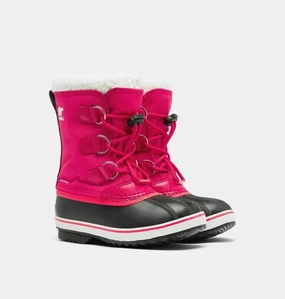Waterproof Design Sorel Yoot Pac NY1962-600 Kids Pink Waterproof Insulated Snow Boots VER596