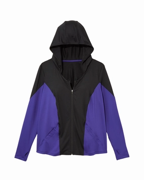Travel Light evening walk Alpine Hooded Jacket | Royal Blue / Black