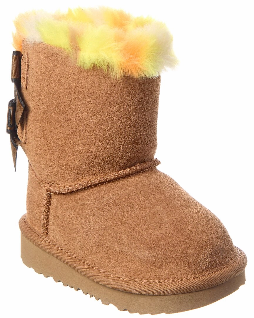 Mud Resistant Stylish Explorer UGG Bailey Bow Plaid Punk Suede Boot