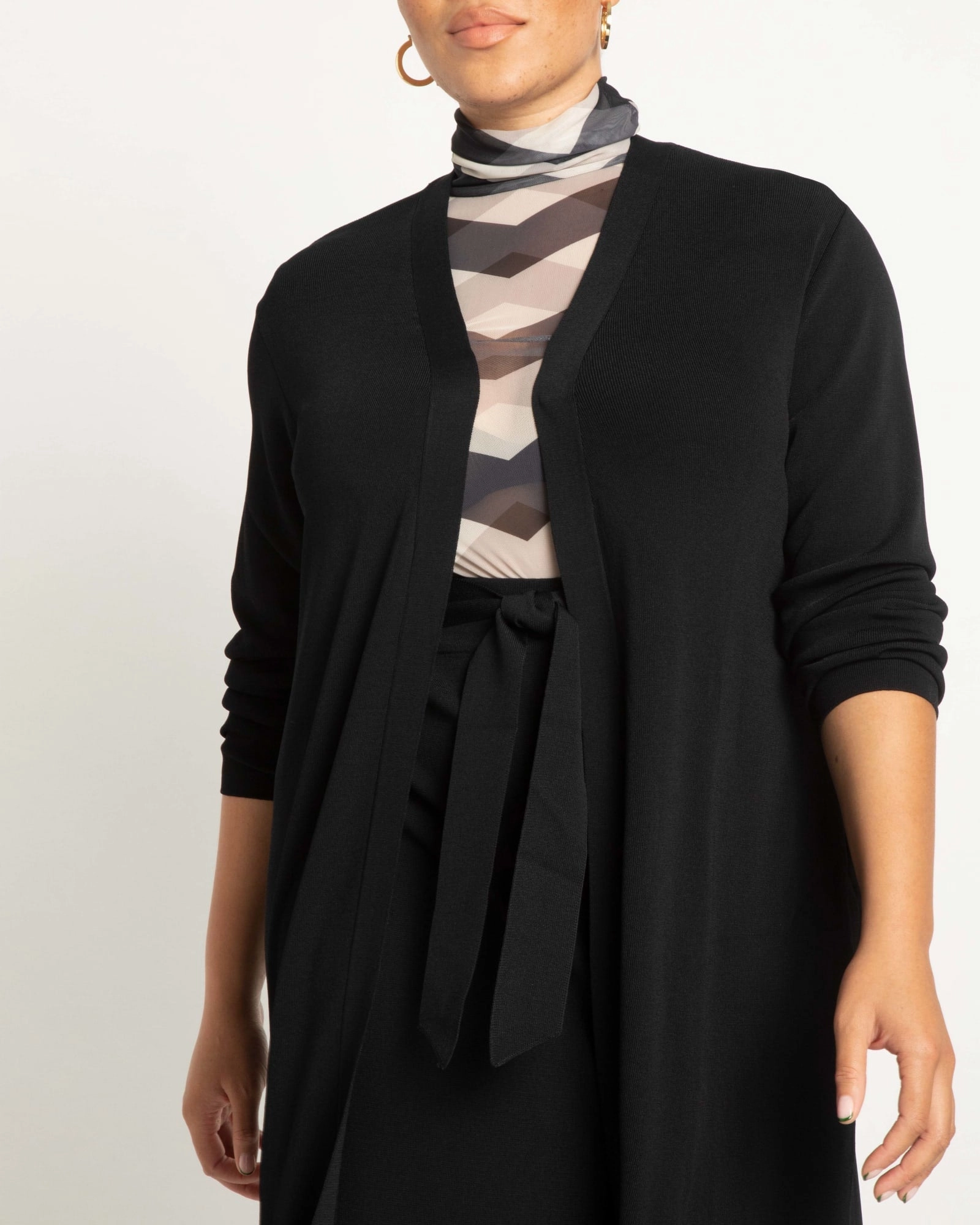 Rain Break Day Trek Throw On Duster | Totally Black