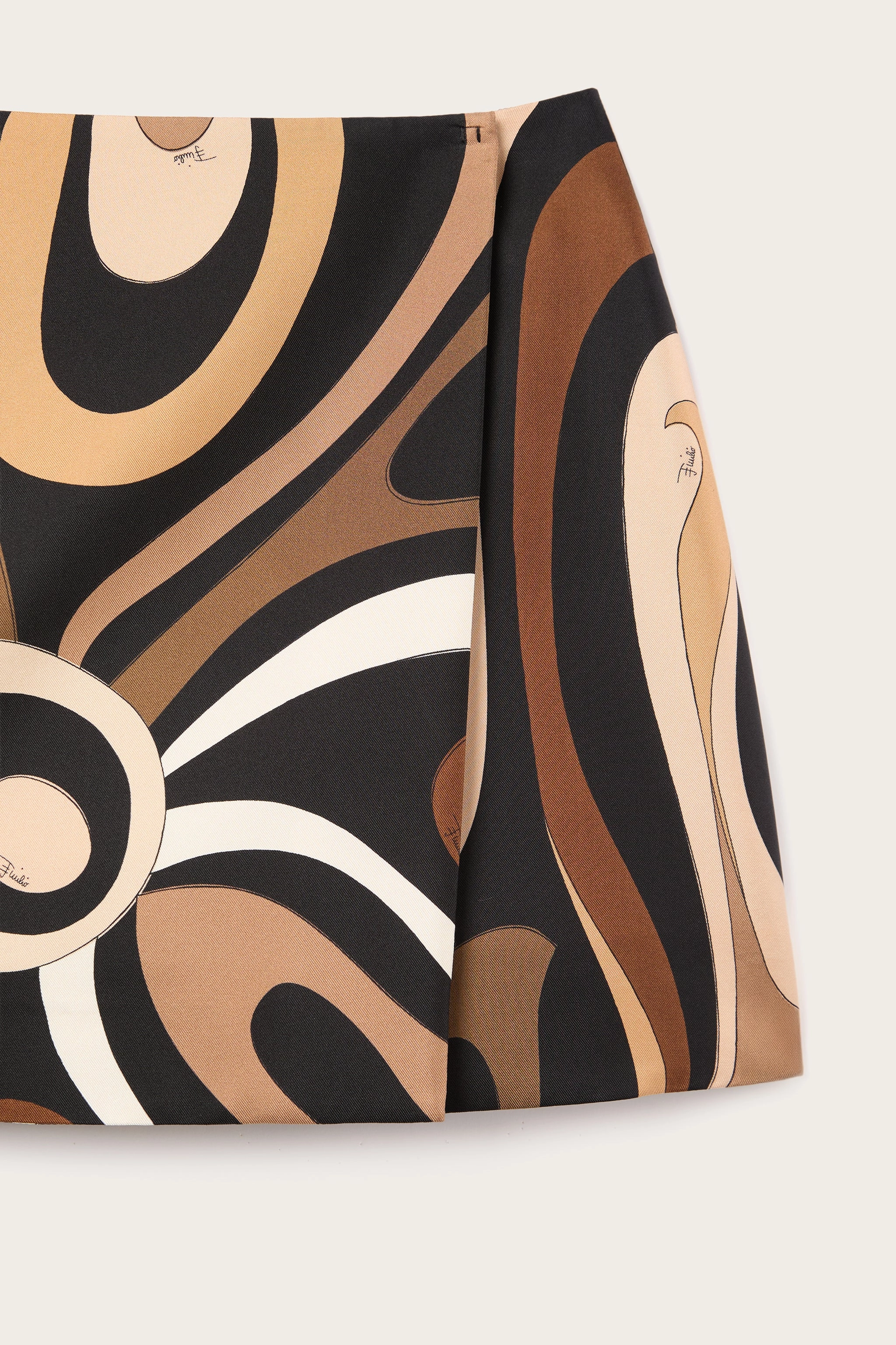 Fair trade Marmo Print Mini Skirt