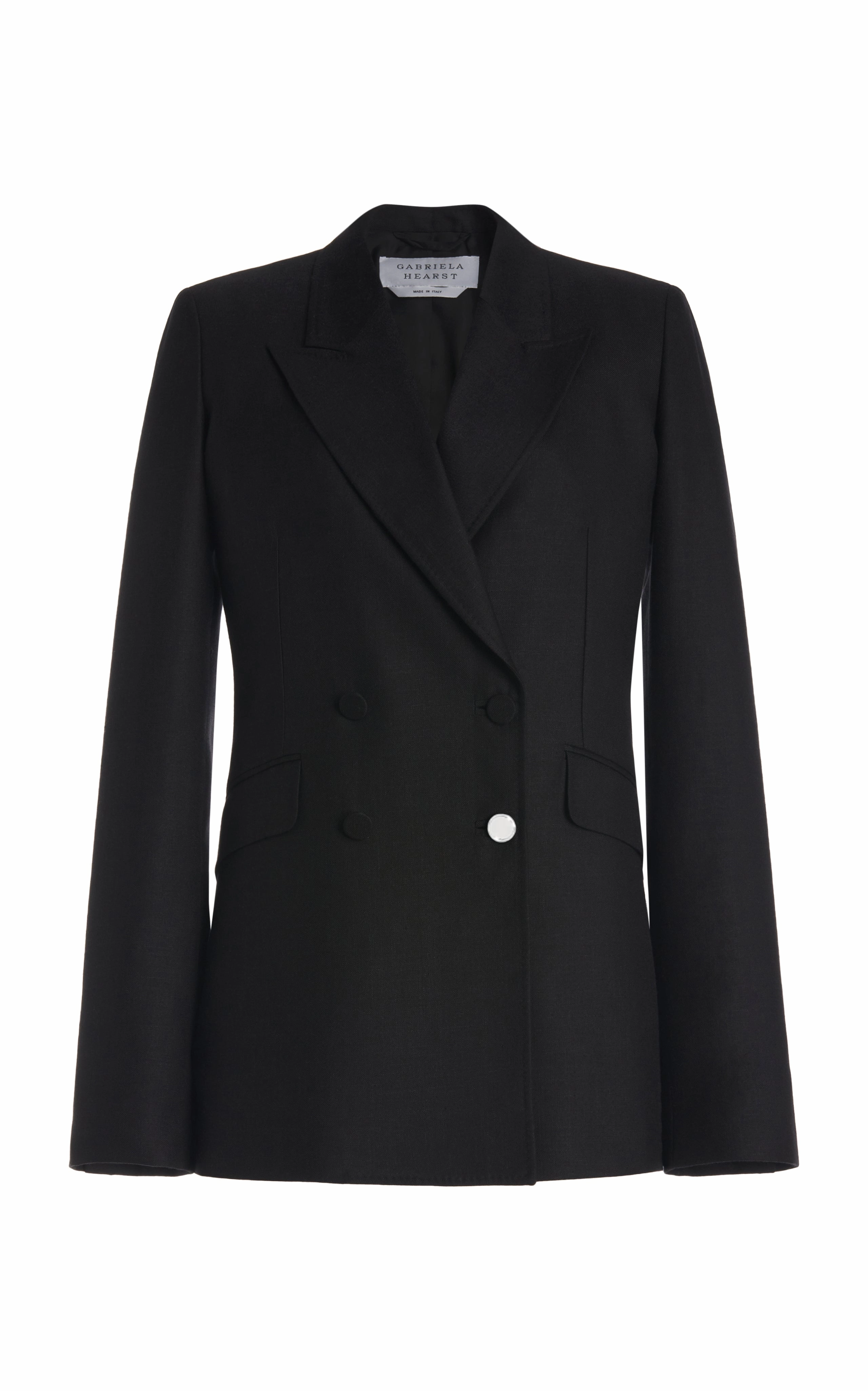 Smart Precision Advanced Moisture Wicking Stephanie Blazer in Black Recycled Wool