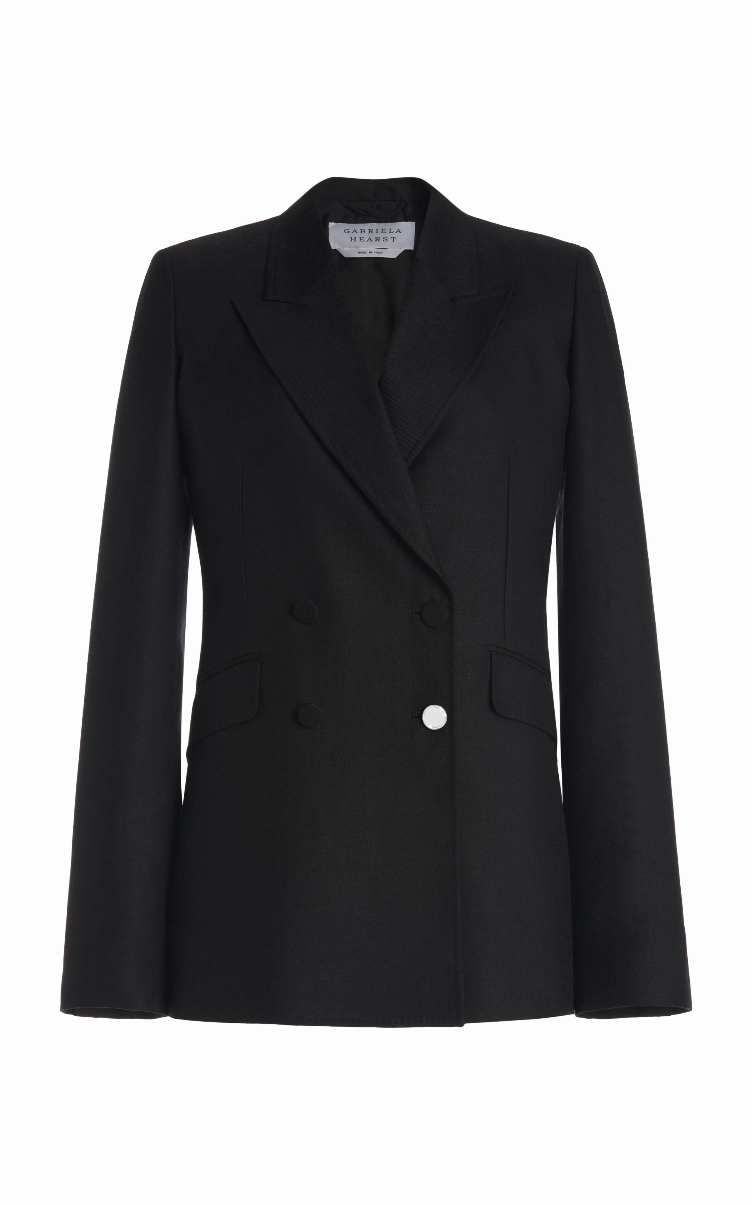 Flawless Design Casual Elegance Stephanie Blazer in Black Recycled Wool