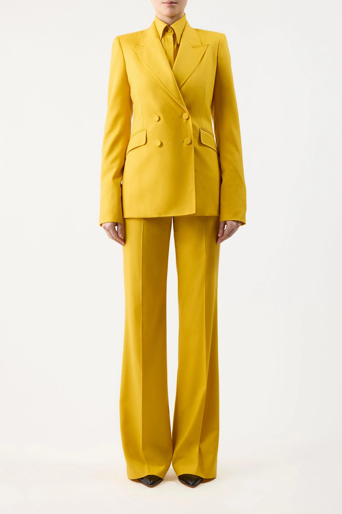 Luxury Comfort Stephanie Blazer in Golden Birch Superfine Wool