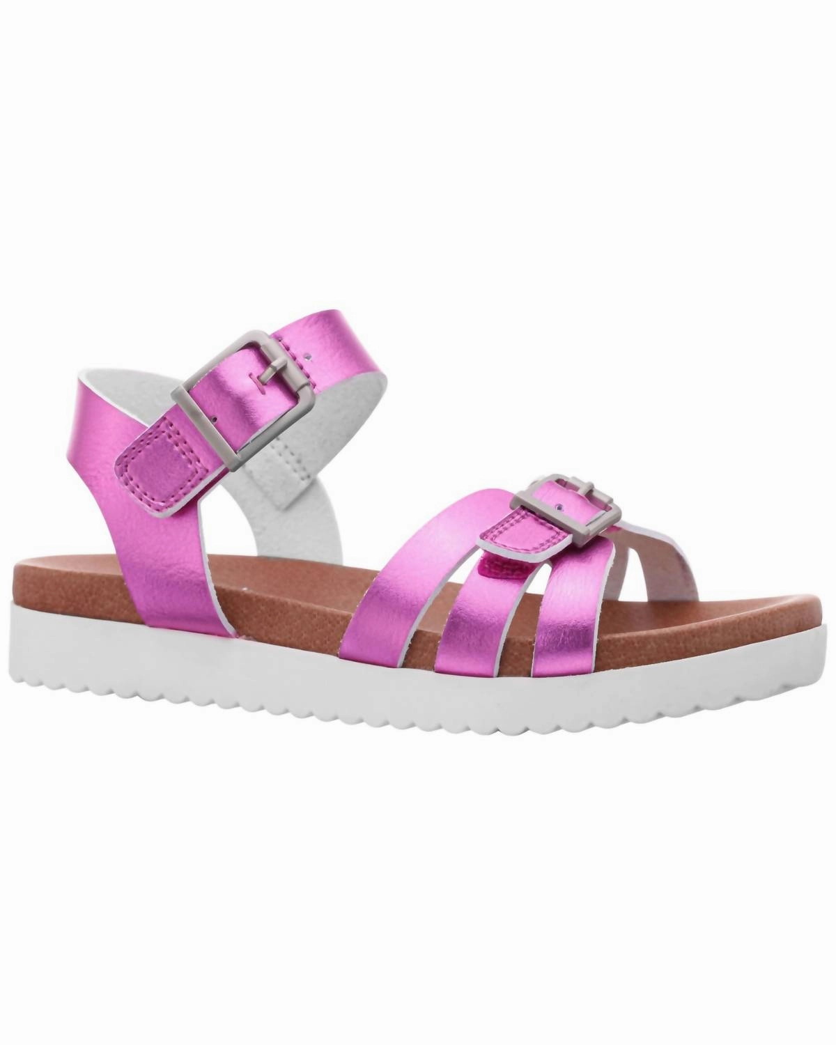 Travel-Friendly Shoes Soft Flexible Girl's Lacey Sandals In Pink