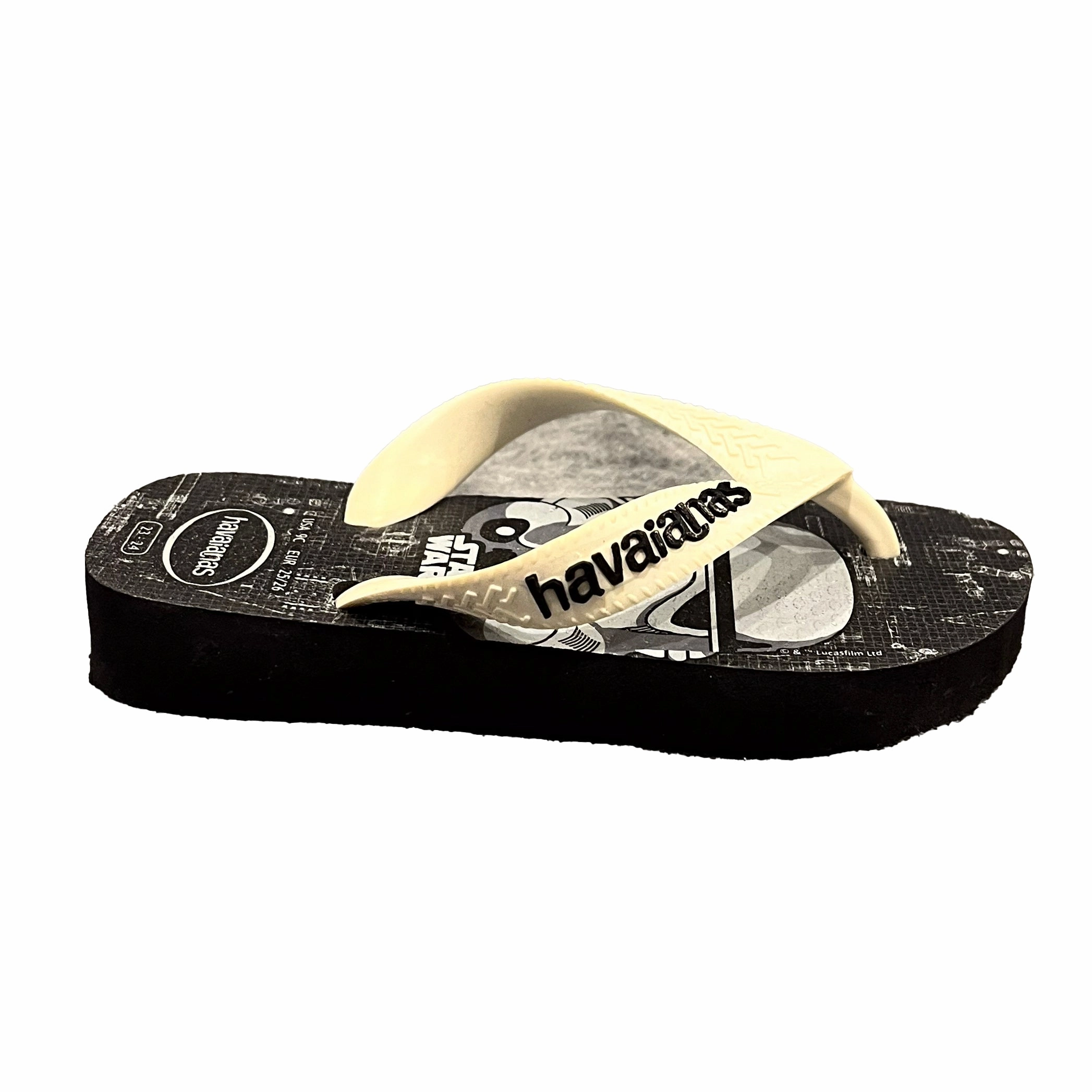 River Trek Havaianas Boys Black | White Star Wars Flip Flops