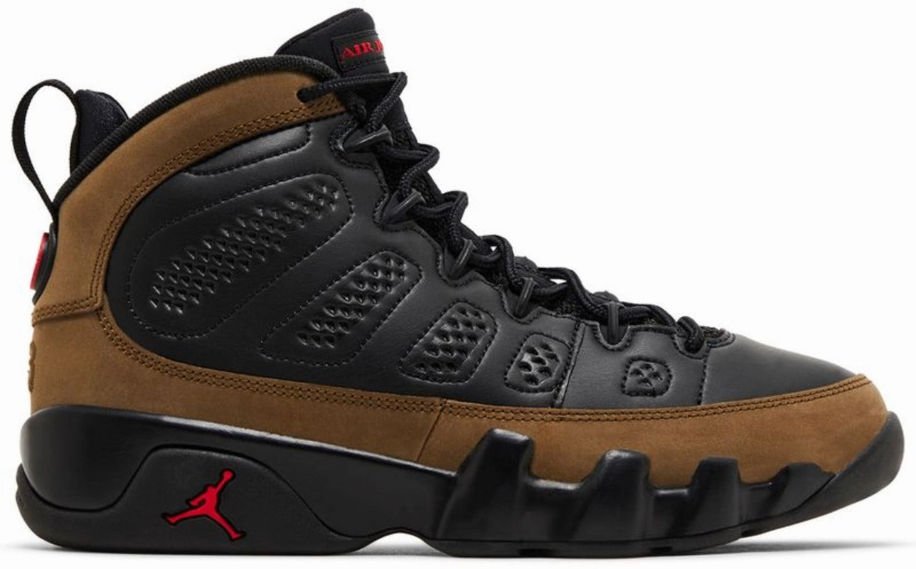Jordan 9 Retro Olive (GS) Lightweight Outsole Breathability