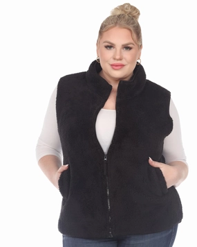 Zip up sherpa vest | Black Lust Trek Ready