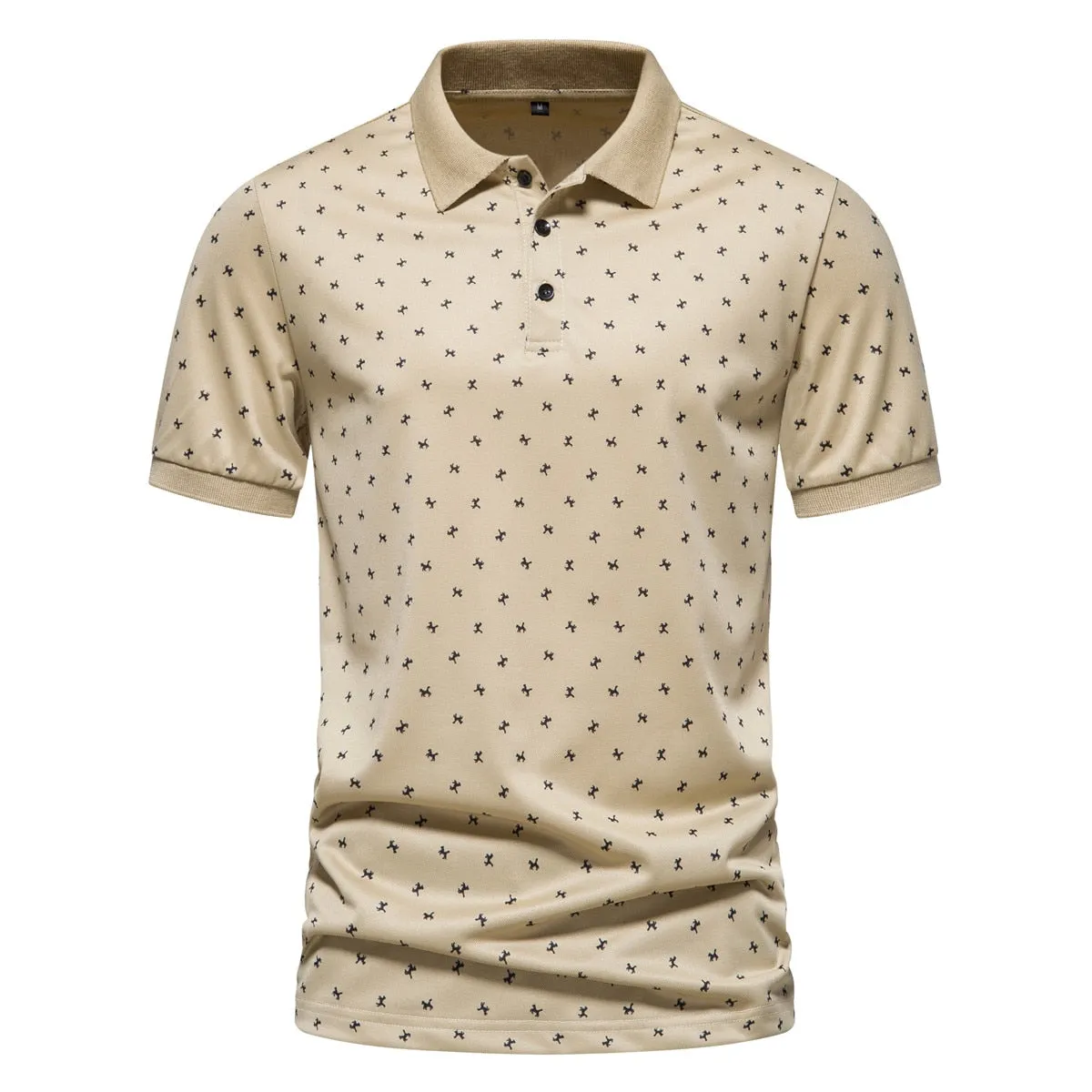 West Louis? Business Style Short Sleeved Polo Shirt Relaxed Shirt