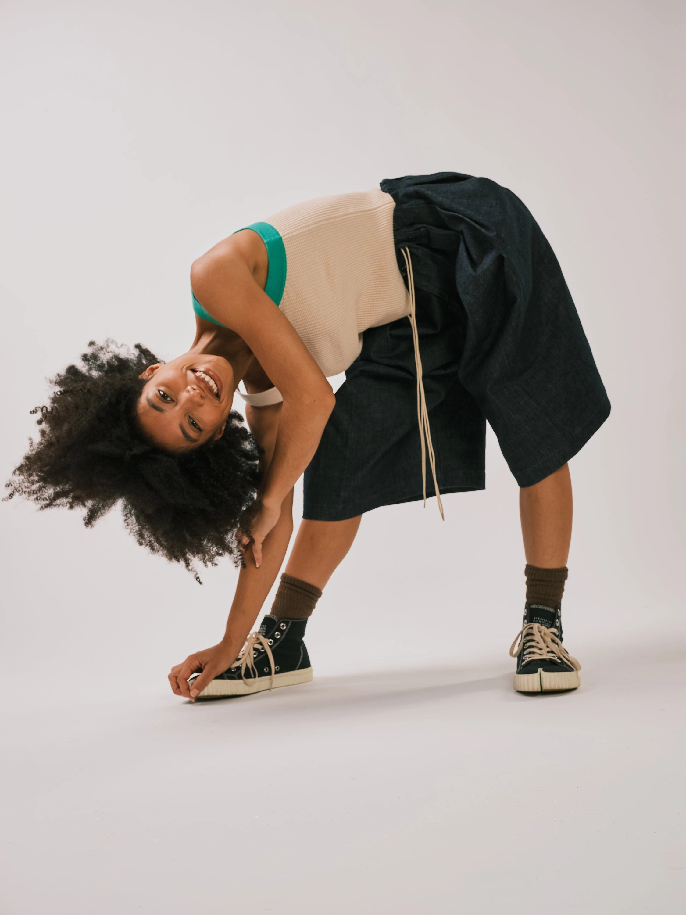 Cozy Everyday Wear Block Tank - Leaf