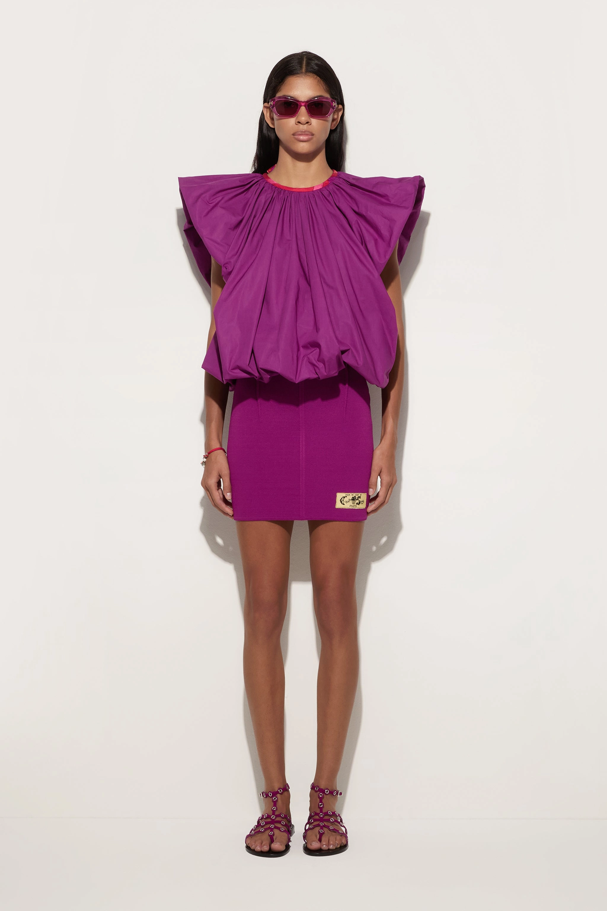 Essential Style color block Stretched miniskirt