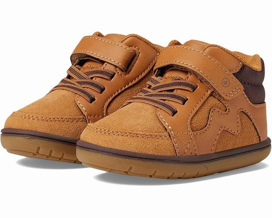 Stride Rite Ames BB038801 Sneaker Little Kids  Brown Casual Shoes ZOGG674 Ergonomic Footbed Sporty Edge