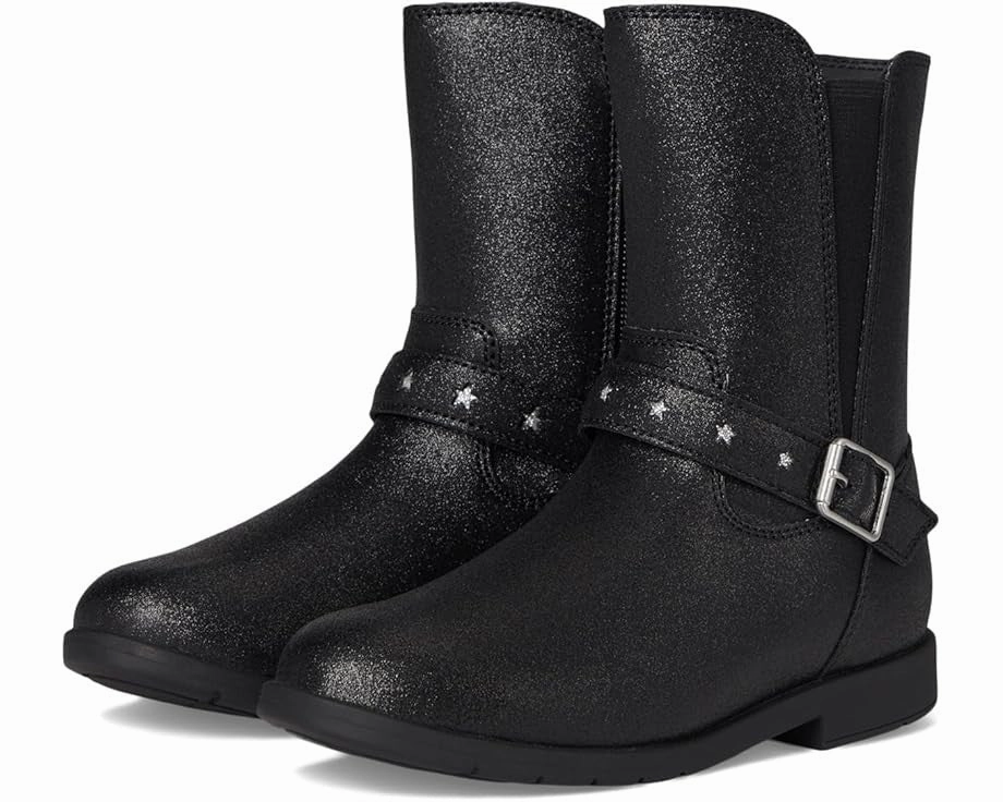 Pastel Glow Stride Rite SR Lizz CG039002 Boot Kids  Black Leather Mid Calf Western ZOGG701