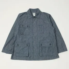 Post Overalls Chambray 'BDU' Field Jacket - Indigo Corporate Retreat Lightweight Feel