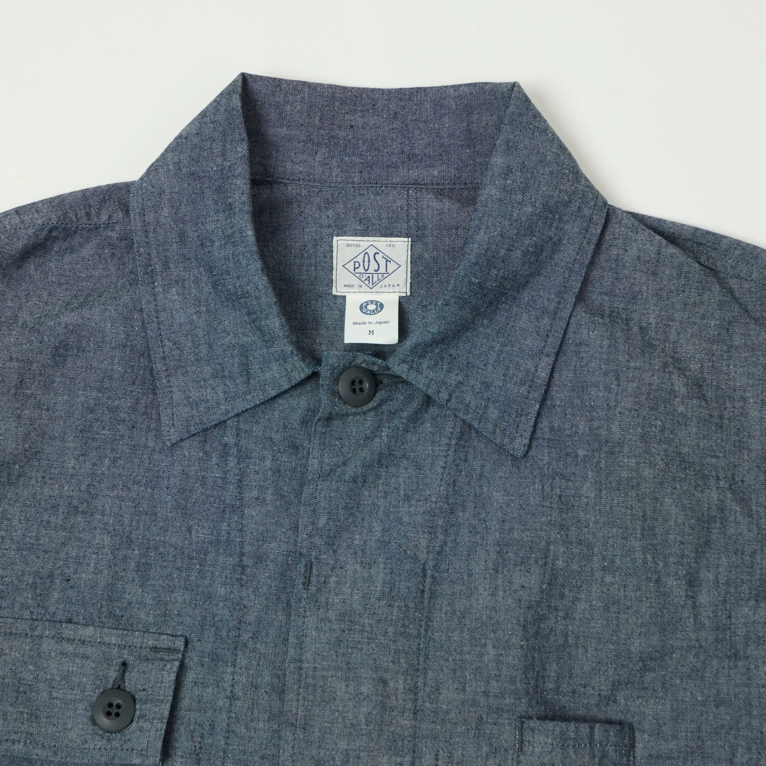 Seasonal Comfort Post Overalls Chambray 'BDU' Field Jacket - Indigo