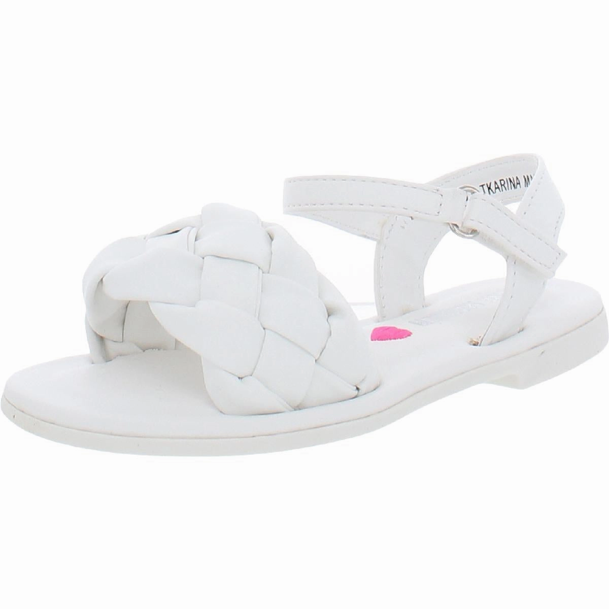 Karina Open Toe Flat Ankle Strap Elegant Slip-ons Gift Glow