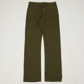 Freenote Cloth Heavyweight 14oz Slub Deck Pant - Army Green Timeless Design SeamlessConstruction