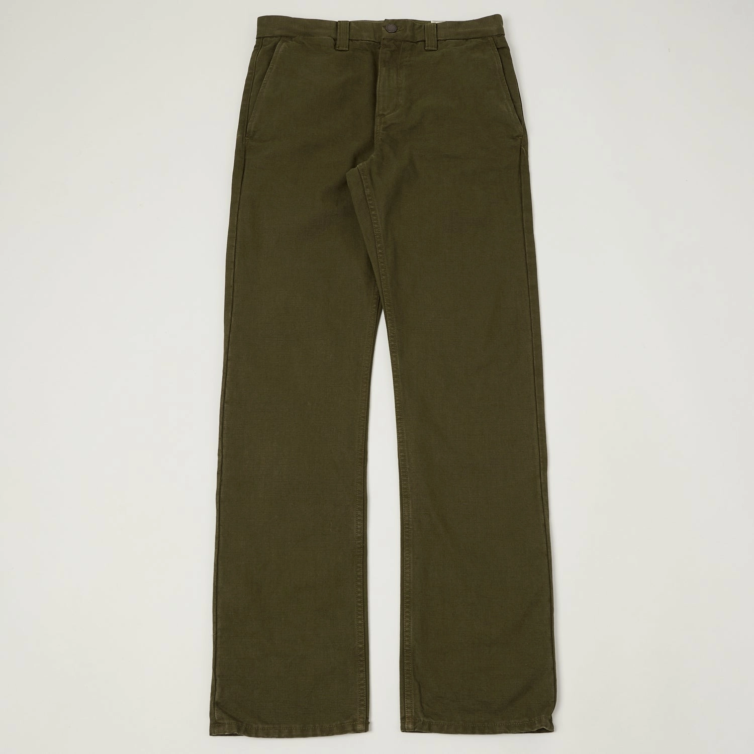 Low Bulk Freenote Cloth Heavyweight 14oz Slub Deck Pant - Army Green