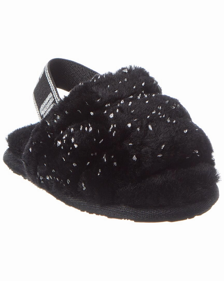UGG Fluff Yeah Metallic Sparkle Slide ShockAbsorbing