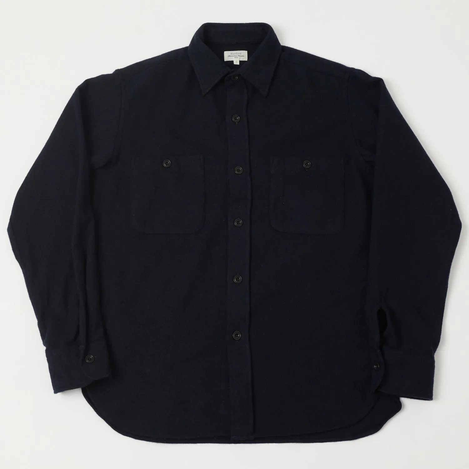 Team Building Streamlined Design Hartford 'Percey' Wool Shirt - Navy
