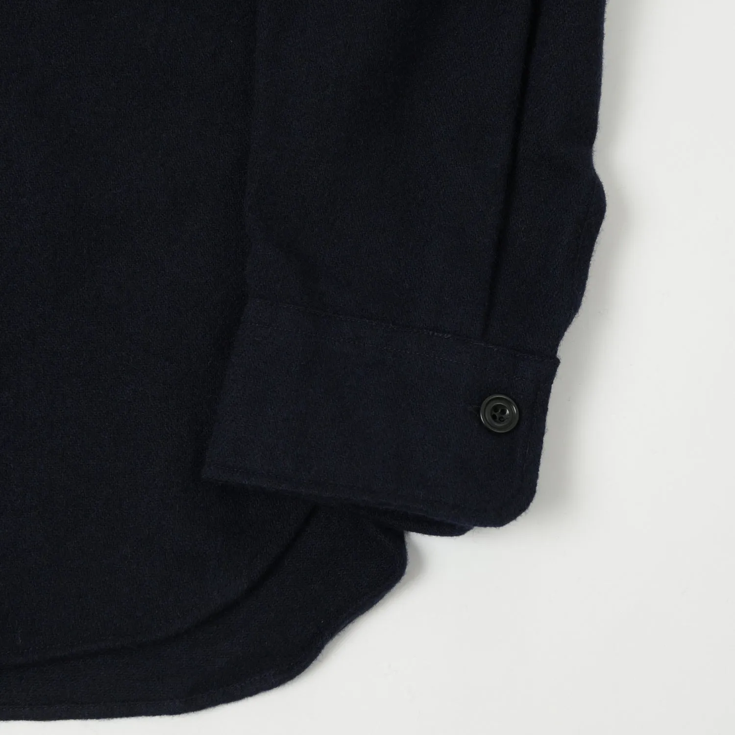 Hartford 'Percey' Wool Shirt - Navy Premium Option