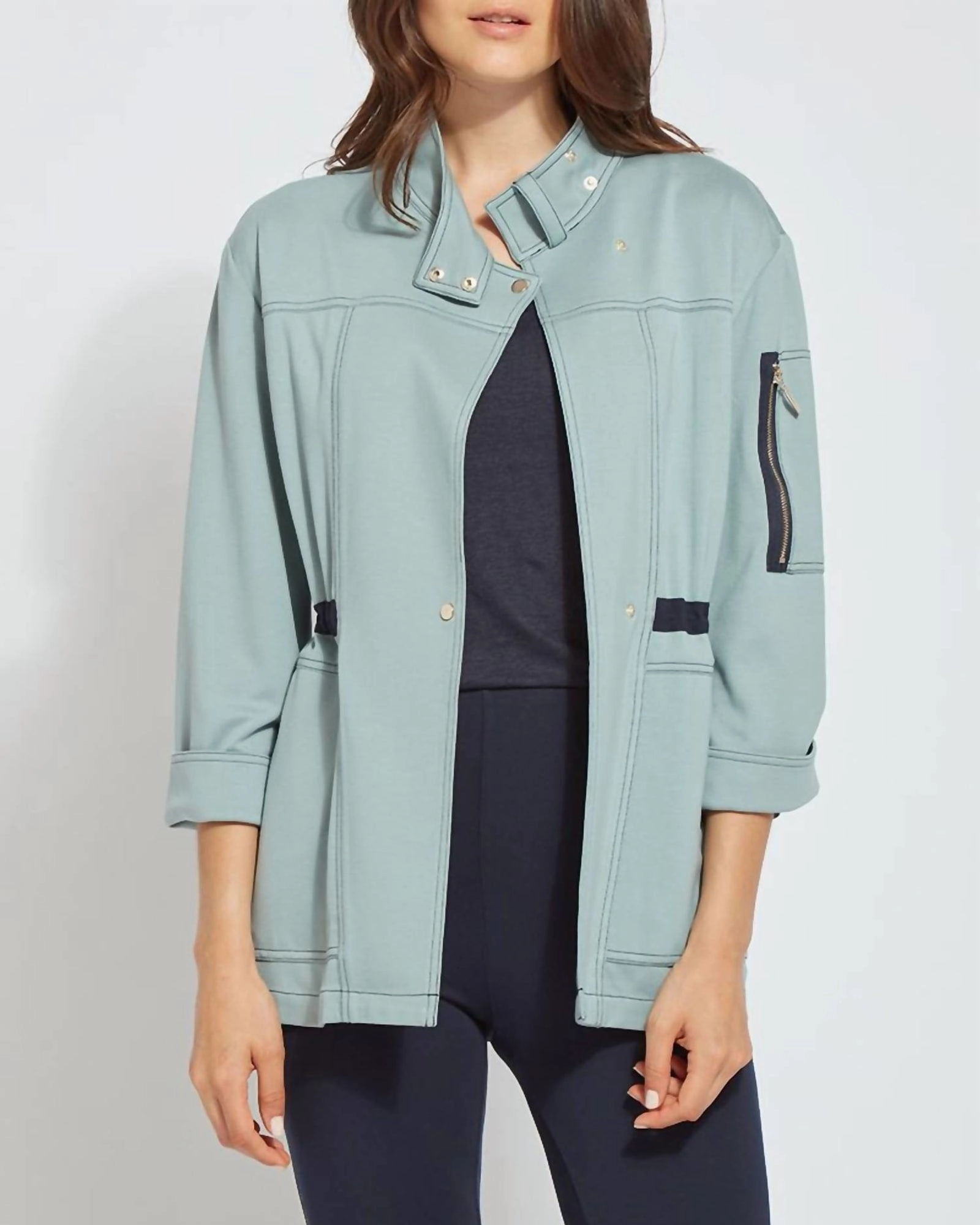 fishermen Luanna Parka Jacket in Stream | Stream