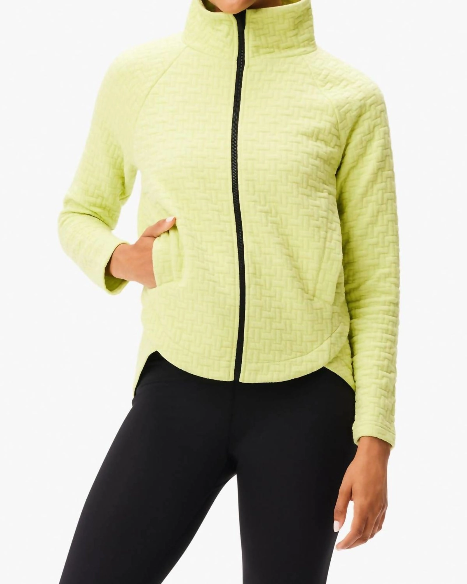 All Year Quilted Jacket in Celery | Celery Evolve