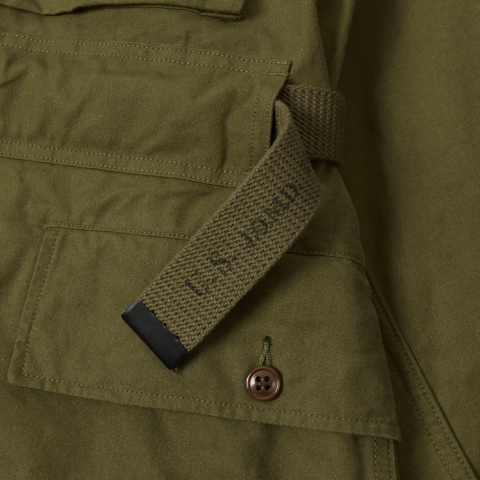 Buzz Rickson's U.S. Army Mountain Jacket - Olive Drab Reflective Detailing Transitional Layer