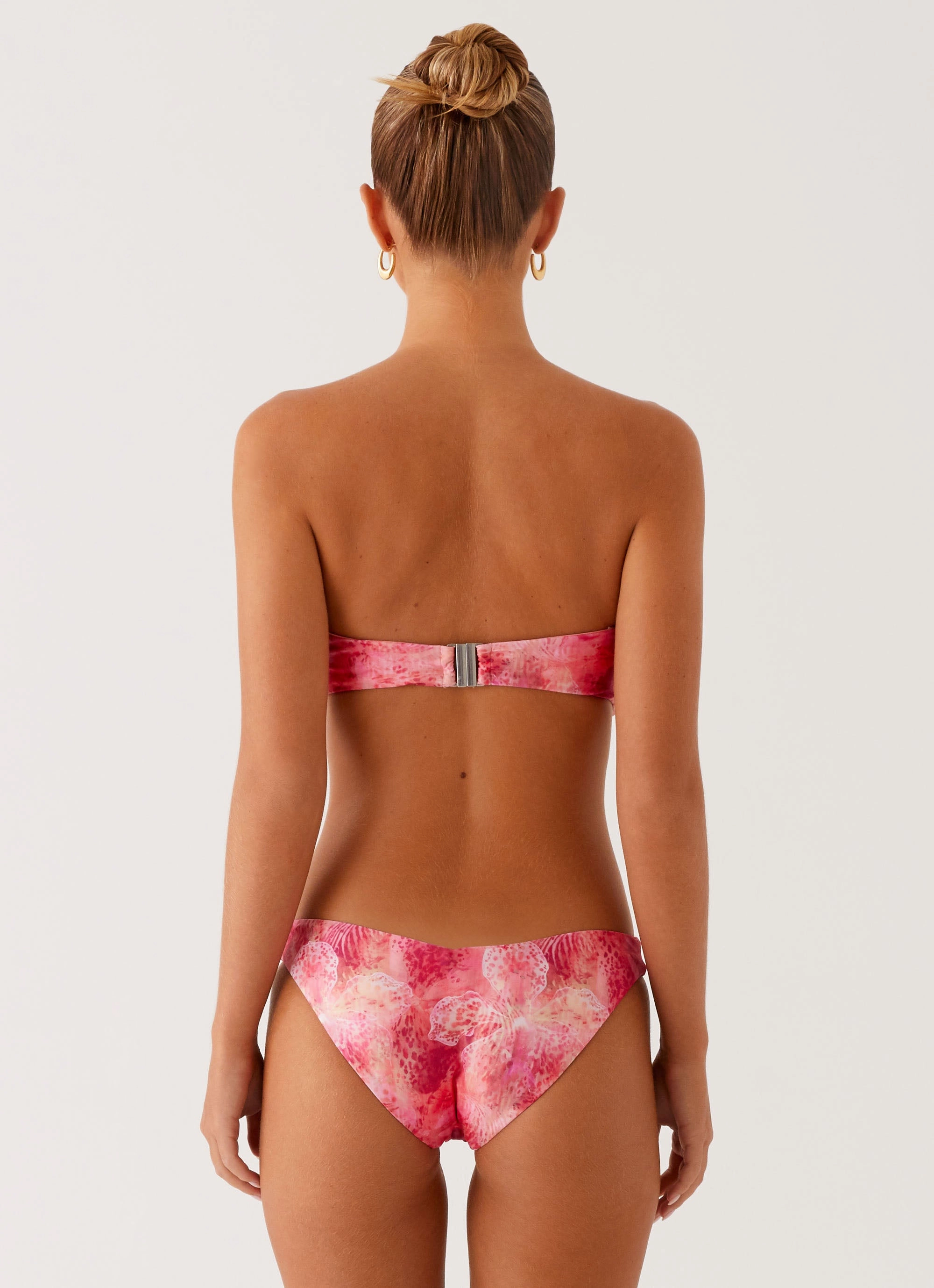Delta Bandeau Bikini Top - Flamingo Fling Day To Night